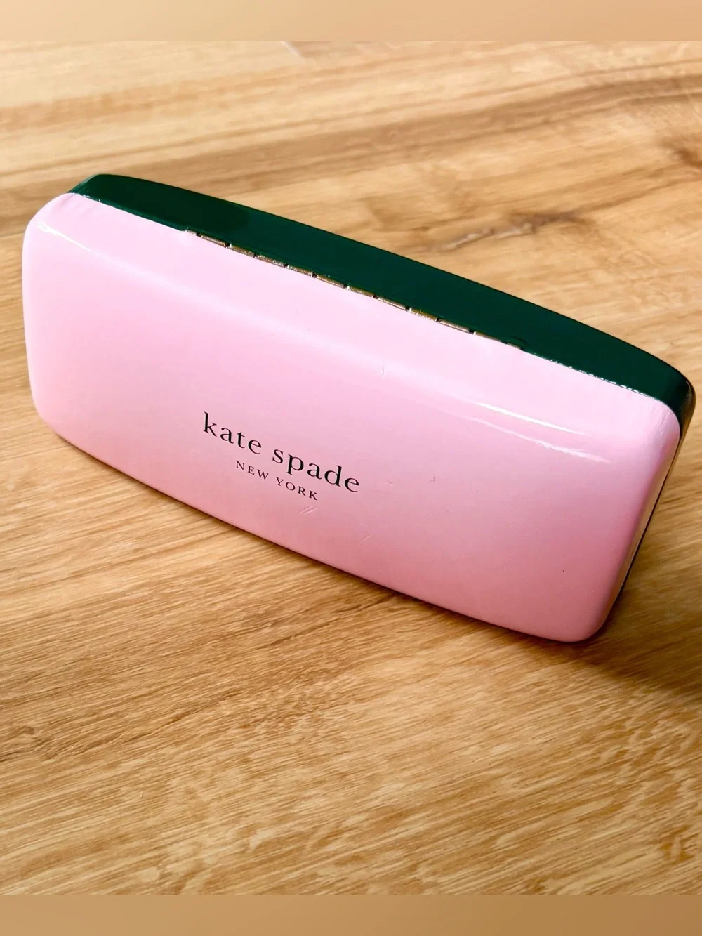kate spade Pink and Dark Green Eyewear Case